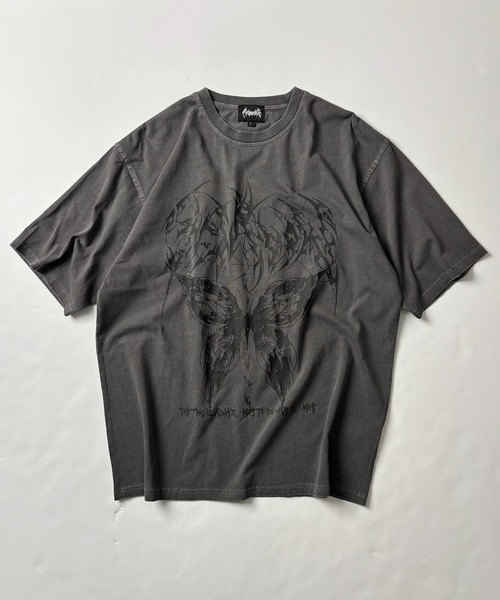 ILL'S（イルズ）の「【MAROCORE SELECT】スケルトン / パンク / バタフライ グランジちびT / ビッグT（Tシャツ/カットソー・メンズ・グレー系2/ブラック/ブラック系その他2/グレー系/ホワイト系その他2/ブラック系その他/チャコールグレー/ホワイト/ホワイト系その他・S/L）」の22枚目の写真