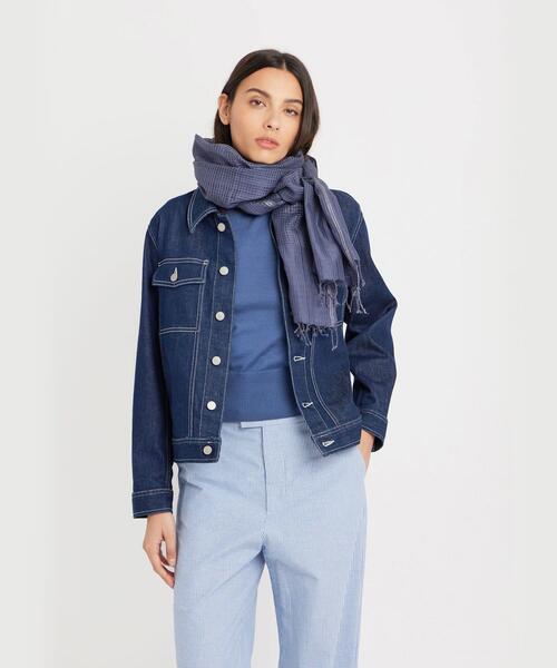 agnes b.（アニエスベー）の「デニム ジャケット（デニムジャケット・レディース・ブルー系その他・1/2）」の4枚目の写真