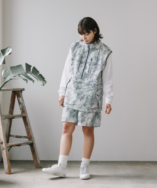 and wander×GRAMICCI brushed vest ジップベスト gramicci-and-wander-brushed-