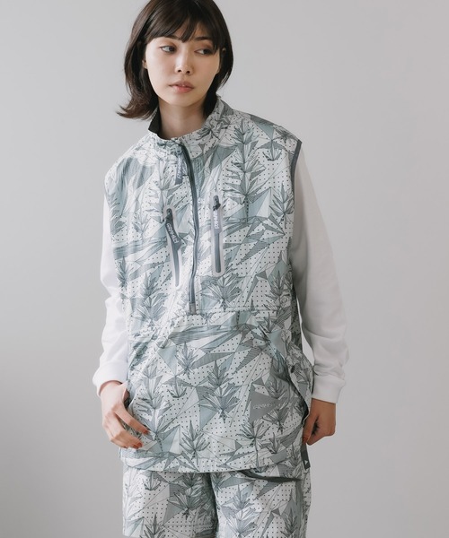 and wander×GRAMICCI brushed vest ジップベスト Gramicci x and wander Brushed Nylon Vest