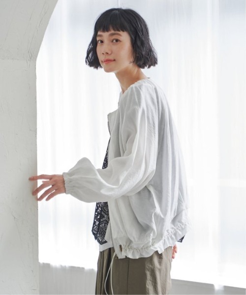 LBC(エルビーシー)の「シアーヘムドロストブルゾン(ブルゾン・レディース・ブラック/ホワイト・M/L)」の4枚目の写真