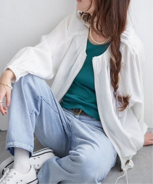 LBC(エルビーシー)の「シアーヘムドロストブルゾン(ブルゾン・レディース・ブラック/ホワイト・M/L)」の13枚目の写真