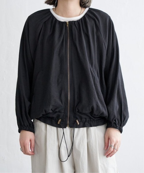 LBC(エルビーシー)の「シアーヘムドロストブルゾン(ブルゾン・レディース・ブラック/ホワイト・M/L)」の11枚目の写真