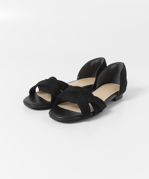 URBAN RESEARCH DOORS（アーバンリサーチドアーズ）の「『一部WEB限定カラー』セパレートフラットサンダル（サンダル・レディース・キャメル/ブルー/ブラック/ライトベージュ・36/37/38）」の17枚目の写真