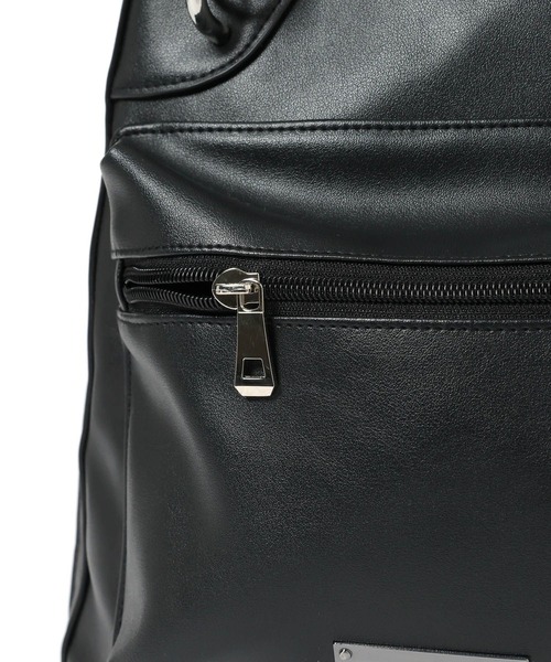 BAYFLOW（ベイフロー）の「[小ぶりでも収納力抜群]フェイクレザー2WAYリュック（バックパック/リュック・レディース・ブラック/サックスブルー・FREE）」の14枚目の写真