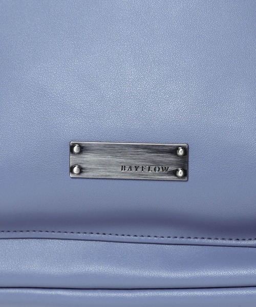 BAYFLOW（ベイフロー）の「[小ぶりでも収納力抜群]フェイクレザー2WAYリュック（バックパック/リュック・レディース・ブラック/サックスブルー・FREE）」の22枚目の写真