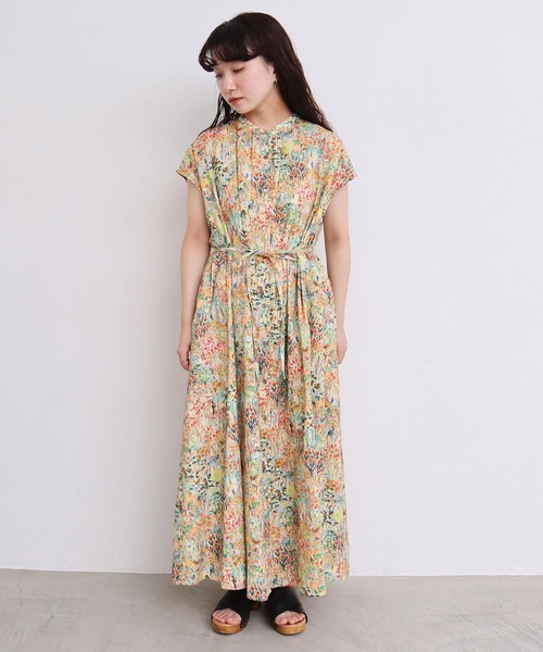 l'atelier du savon 秋の楽しみあつまれプリント ワンピース