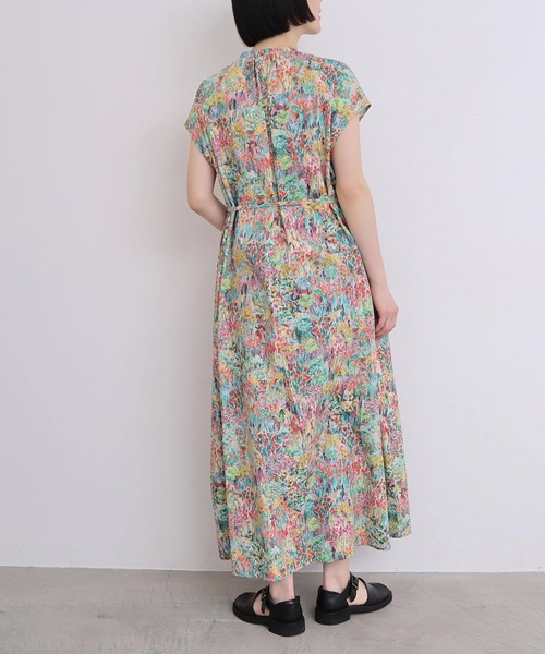 l'atelier du savon（アトリエドサボン）の「●生い茂る野原のプリント　ワンピース（ワンピース・レディース・オレンジ/ピンク・FREE）」の17枚目の写真