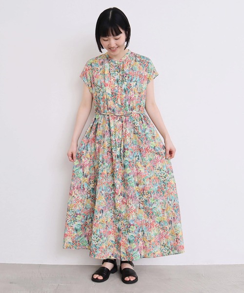 l'atelier du savon（アトリエドサボン）の「●生い茂る野原のプリント　ワンピース（ワンピース・レディース・オレンジ/ピンク・FREE）」の15枚目の写真