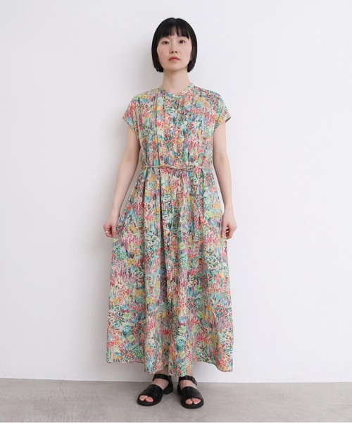 l'atelier du savon（アトリエドサボン）の「●生い茂る野原のプリント　ワンピース（ワンピース・レディース・オレンジ/ピンク・FREE）」の14枚目の写真