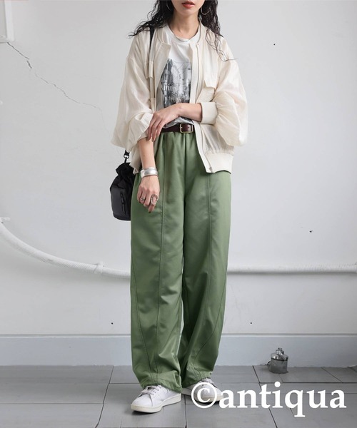antiqua(アンティカ)の「ツイルジョガーパンツ(その他パンツ・レディース・ブラック/カーキ・ONESIZE)」の21枚目の写真