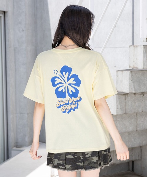 repipi armario（レピピ アルマリオ）の「チョベリグルーズTEE（Tシャツ/カットソー・キッズ・イエロー/ブラック系3/ホワイト系2/ホワイト系1/ブラック系1/ブラック系2/ホワイト系3/ピンク/サックスブルー/ブラック系4/ブラック系5/ホワイト系4/ホワイト系5/ホワイト系6/イエロー系2/ピンク系2・LARGE/MEDIUM/SMALL）」の15枚目の写真