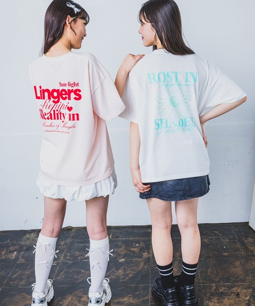 repipi armario（レピピ アルマリオ）の「チョベリグルーズTEE（Tシャツ/カットソー・キッズ・イエロー/ブラック系3/ホワイト系2/ホワイト系1/ブラック系1/ブラック系2/ホワイト系3/ピンク/サックスブルー/ブラック系4/ブラック系5/ホワイト系4/ホワイト系5/ホワイト系6/イエロー系2/ピンク系2・LARGE/MEDIUM/SMALL）」の17枚目の写真