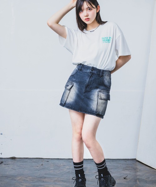 repipi armario（レピピ アルマリオ）の「チョベリグルーズTEE（Tシャツ/カットソー・キッズ・イエロー/ブラック系3/ホワイト系2/ホワイト系1/ブラック系1/ブラック系2/ホワイト系3/ピンク/サックスブルー/ブラック系4/ブラック系5/ホワイト系4/ホワイト系5/ホワイト系6/イエロー系2/ピンク系2・LARGE/MEDIUM/SMALL）」の19枚目の写真