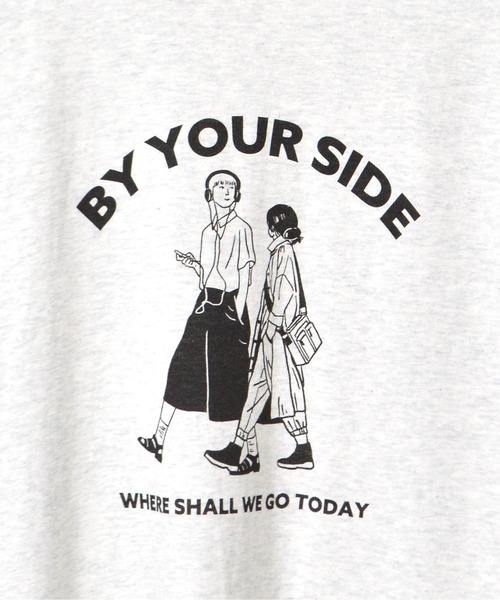 RGY(アールジーワイ)の「【RGY】BY YOUR SIDE デザインプリントTシャツ(Tシャツ/カットソー・レディース・オートミール/ホワイト・LARGE/MEDIUM)」の7枚目の写真
