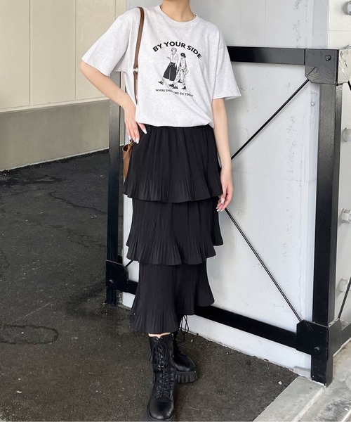 RGY(アールジーワイ)の「【RGY】BY YOUR SIDE デザインプリントTシャツ(Tシャツ/カットソー・レディース・オートミール/ホワイト・LARGE/MEDIUM)」の10枚目の写真