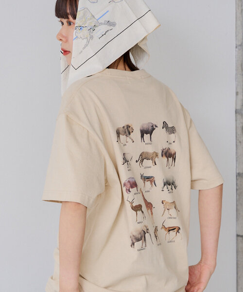 Tシャツ・カットソー [TEAK] BABY TEE バイカラーミニ裏毛Tシャツ＋天竺ロゴプリントロンT セット(100