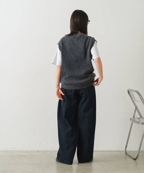 WHIMSIC（ウィムジック）の「*【WHIMSIC】スーベニアTシャツ（Tシャツ/カットソー・レディース・ライトグレー/ホワイト/ブラック/ベージュ・FREE）」の14枚目の写真