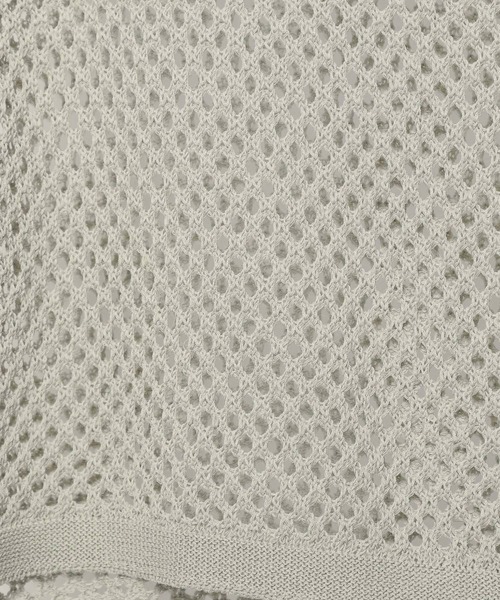 HARE（ハレ）の「オーバーメッシュニットSS(HARE)（ニット/セーター・メンズ・ブラック/グレー/イエロー・MEDIUM/SMALL）」の4枚目の写真