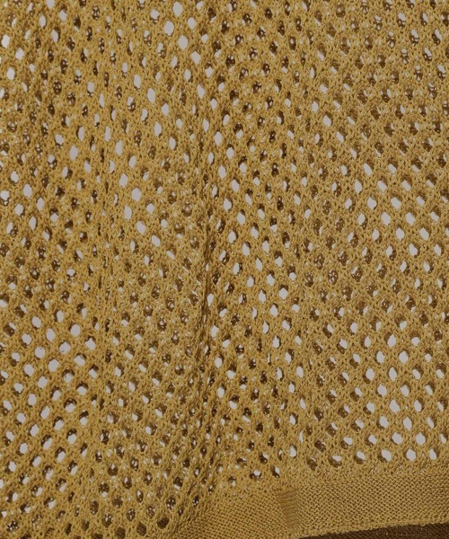 HARE（ハレ）の「オーバーメッシュニットSS(HARE)（ニット/セーター・メンズ・ブラック/グレー/イエロー・MEDIUM/SMALL）」の5枚目の写真