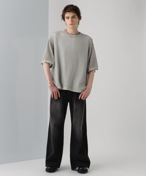 HARE - HARE ニット 新品 HARE ニット セーター フロントアキチャイナリブニット(HARE