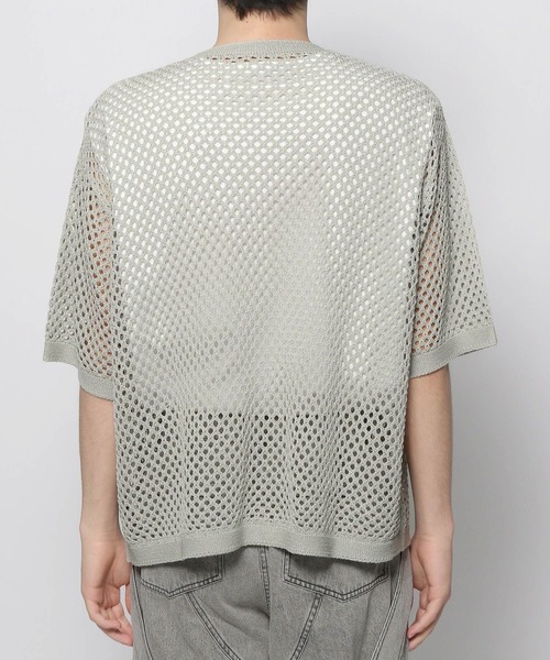 HARE（ハレ）の「オーバーメッシュニットSS(HARE)（ニット/セーター・メンズ・ブラック/グレー/イエロー・MEDIUM/SMALL）」の21枚目の写真