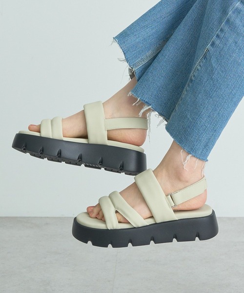 ORiental TRaffic(オリエンタルトラフィック)の「ORiental TRaffic パデットサンダル(サンダル・レディース・グリーン/ブラック/ホワイト・S/M/L)」の3枚目の写真