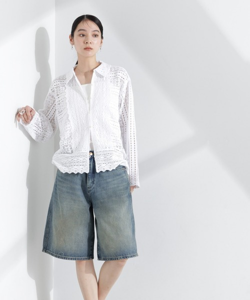 Wrangler（ラングラー）の「Wrangler/DENIM SHORTS（デニムパンツ・レディース・ブルー/その他1・S/XS）」の3枚目の写真