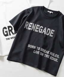 【13】ラスターロゴプリント ポンチTシャツ