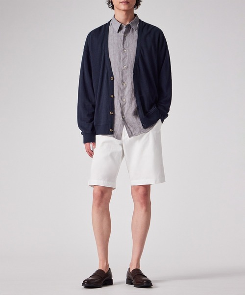 Paul Smith（ポールスミス）の「カラーリネン 鹿の子 カーディガン / 153505 337B（カーディガン/ボレロ・メンズ・ライトグリーン/ローズ/ネイビー・MEDIUM/LARGE/X-LARGE）」の13枚目の写真