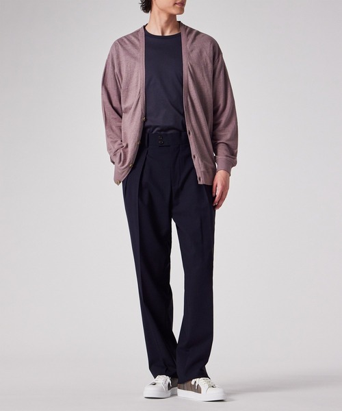 Paul Smith（ポールスミス）の「カラーリネン 鹿の子 カーディガン / 153505 337B（カーディガン/ボレロ・メンズ・ライトグリーン/ローズ/ネイビー・MEDIUM/LARGE/X-LARGE）」の19枚目の写真