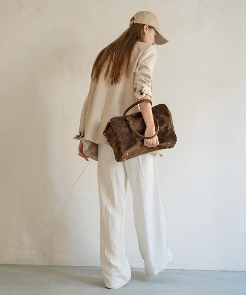 HAYNI（ヘイニ）の「Donusa ドヌサ 復刻版（ボストンバッグ・レディース・ブラウン/ダークブラウン・FREE）」の9枚目の写真