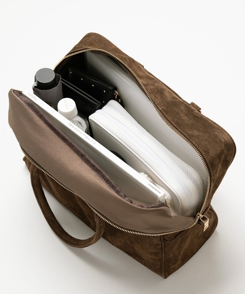 HAYNI（ヘイニ）の「Donusa ドヌサ 復刻版（ボストンバッグ・レディース・ブラウン/ダークブラウン・FREE）」の4枚目の写真