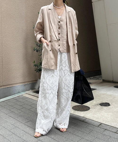 DouDou レースパンツ WEB限定】レースイージーパンツ（その他パンツ）｜DouDou