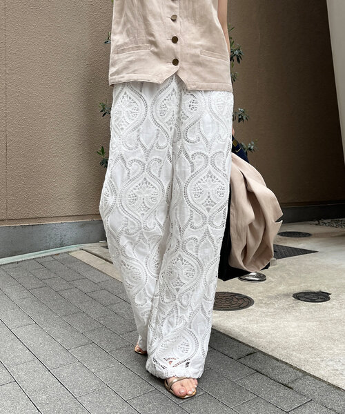 DouDou（ドゥドゥ）の「レースパンツ（その他パンツ・レディース・ブラック/ホワイト・FREE/TM）」の9枚目の写真