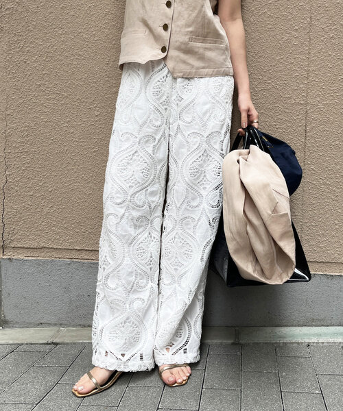 DouDou（ドゥドゥ）の「レースパンツ（その他パンツ・レディース・ブラック/ホワイト・FREE/TM）」の10枚目の写真