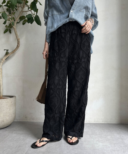 DouDou（ドゥドゥ）の「レースパンツ（その他パンツ）」 - WEAR