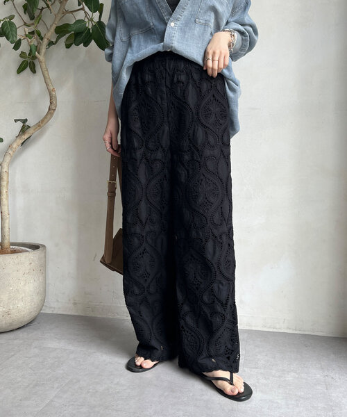 DouDou（ドゥドゥ）の「レースパンツ（その他パンツ・レディース・ブラック/ホワイト・FREE/TM）」の19枚目の写真