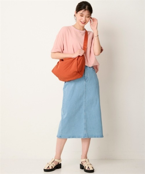 nissen(ニッセン)の「すごのびストレッチデニムスカート(ゆったりヒップ)<大きいサイズ有>(スカート・レディース・ネイビー/ブルー/ライトブルー・L/LL/3L/S/M)」の9枚目の写真