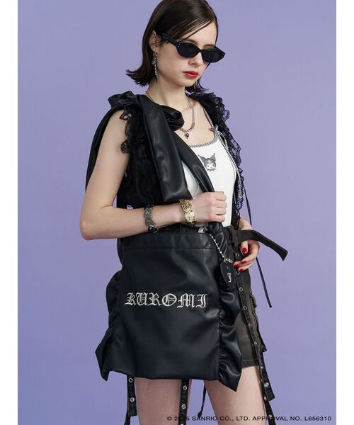 jouetie（ジュエティ）の「【メロクロコラボ】KUROMIリボントートBAG（トートバッグ・レディース・ブラック/レッド・FREE）」の14枚目の写真