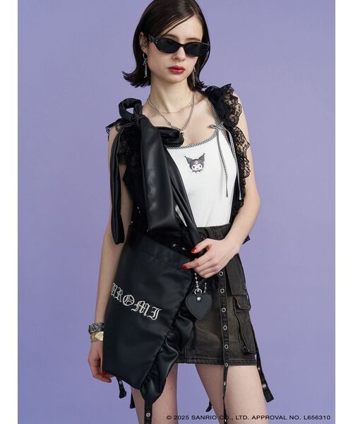 jouetie（ジュエティ）の「【メロクロコラボ】KUROMIリボントートBAG（トートバッグ・レディース・ブラック/レッド・FREE）」の13枚目の写真