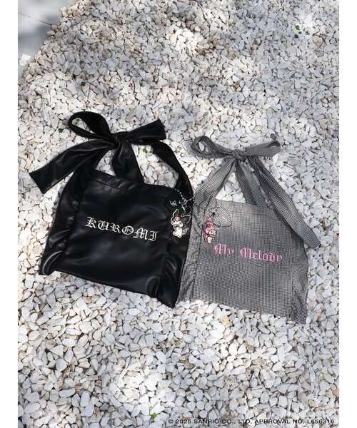 メロクロコラボ】KUROMIリボントートBAG（トートバッグ）｜jouetie