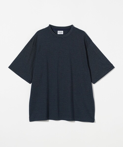 Yonetomi（ヨネトミ）の「【別注】＜Yonetomi＞ GARMENT DYE BORDER T-SHIRT/ガーメントダイ ボーダーTシャツ（Tシャツ/カットソー・メンズ・グレー系/ダークブラウン/ダークグレー/ネイビー/ベージュ・1/2/4/3）」の5枚目の写真