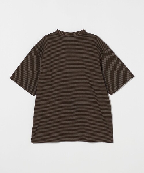 Yonetomi（ヨネトミ）の「【別注】＜Yonetomi＞ GARMENT DYE BORDER T-SHIRT/ガーメントダイ ボーダーTシャツ（Tシャツ/カットソー・メンズ・グレー系/ダークブラウン/ダークグレー/ネイビー/ベージュ・1/2/4/3）」の14枚目の写真