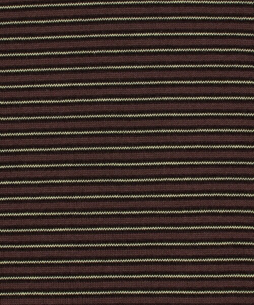 Yonetomi（ヨネトミ）の「【別注】＜Yonetomi＞ GARMENT DYE BORDER T-SHIRT/ガーメントダイ ボーダーTシャツ（Tシャツ/カットソー・メンズ・グレー系/ダークブラウン/ダークグレー/ネイビー/ベージュ・1/2/4/3）」の16枚目の写真