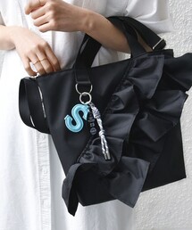 SHIPS | 【WEB限定】チャーム 付き フリル トート(トートバッグ)