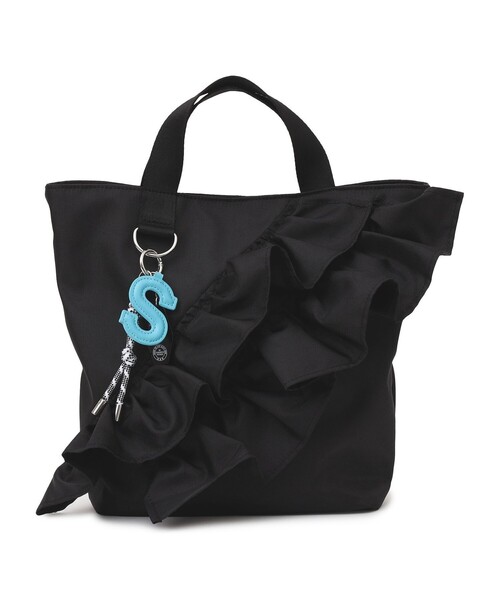 WEB限定】チャーム 付き フリル トート（トートバッグ）｜SHIPS