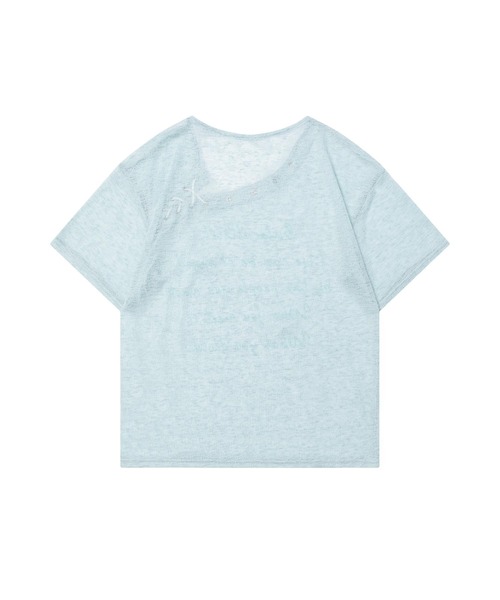 HOOK(フック)の「【HOOK】for girls メッセージレースアップTシャツ (SS)(Tシャツ/カットソー・レディース・ライトベージュ/グリーン・SMALL/MEDIUM)」の18枚目の写真