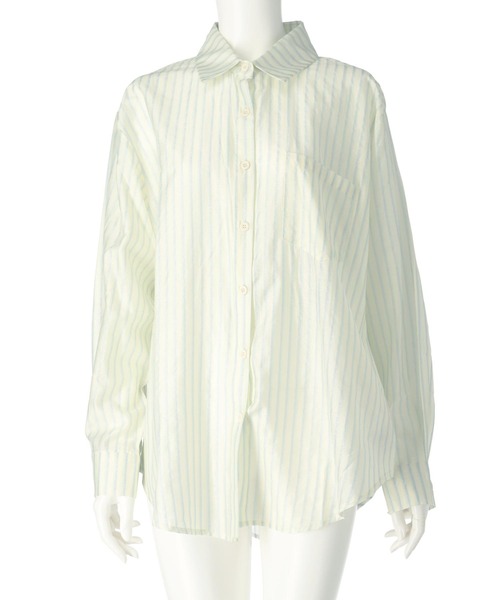 ANAP（アナップ）の「ラメストライプシャツ（シャツ/ブラウス・レディース・ブラック/ブルー/ピンク・FREE）」の19枚目の写真