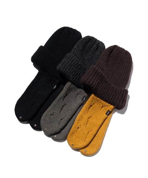 glamb（グラム）の「Flight Knit Cap / フライトニットキャップ（キャップ・メンズ・ブラック/ブラウン/グレー・FREE）」の22枚目の写真